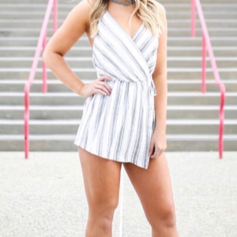 Princess Polly Striped Jumpsuit